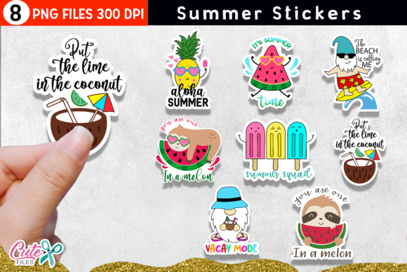 Download Summer Print and Cut Stickers - Print and cut stickers Collection