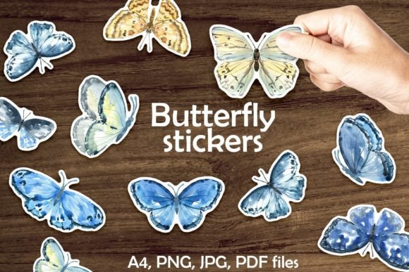 Download Butterflies Printable Digital Stickers - Printable Collection