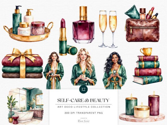 Download Art Deco Lifestyle, Self Care and Beauty - Self care Collection