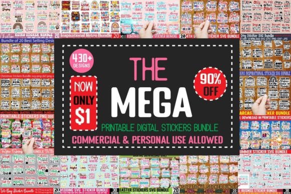 Download Printable Digital Stickers Bundle - Printable Collection