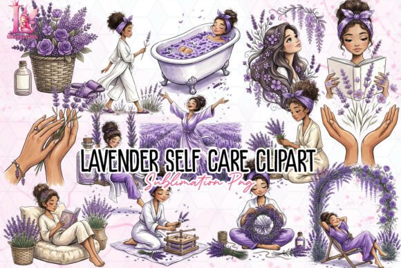 Download Lavender Self Care Clipart PNG - Self care Collection
