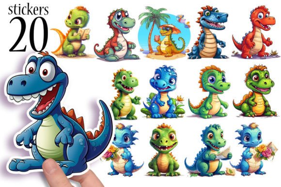 Download Printable Dinosaur Stickers for Kids PNG - Printable Collection